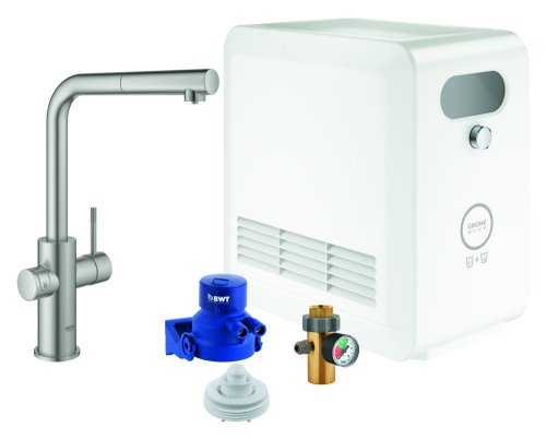 Система фільтрів для питної води зі змішувачем Grohe Blue Pro Connected 31326DC2 Купити Система фільтрів для питної води зі змішувачем Grohe Blue Pro Connected 31326DC2 в Києві vannaja.kiev.ua