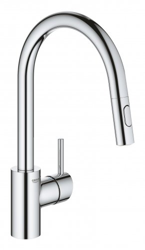 Купити Змішувач для кухні з висувним виливом Grohe Concetto new 31483002 в Києві vannaja.kiev.ua