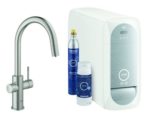 Купить Система фильтров для питьевой воды со смесителем Grohe Blue Home Connected 31541DC0 в Киеве vannaja.kiev.ua