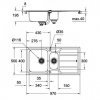 Купить Мойка с двумя чашами и крылом GROHE K-SERIES K 500 31588SD0 кухни с эксцентриком  в Киеве vannaja.kiev.ua