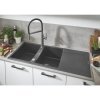 Купить Кухонная мойка на 2 чаши Grohe 31647AT0 K500 серый гранит 1160 x 500 мм в Киеве vannaja.kiev.ua