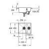Купить Кухонная мойка на 1,5 чаши GROHE 31648AP0 K500 555 x 460 мм черный гранит в Киеве vannaja.kiev.ua