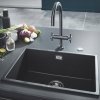 Купить Мойка врезная и под столешницу GROHE 31655AP0 K700U черный гранит 610 x 460 мм в Киеве vannaja.kiev.ua