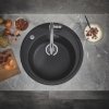 Купить Кухонные Мойки Грое 31656AP0 GROHE K200 диаметр 510 мм черный гранит в Киеве vannaja.kiev.ua