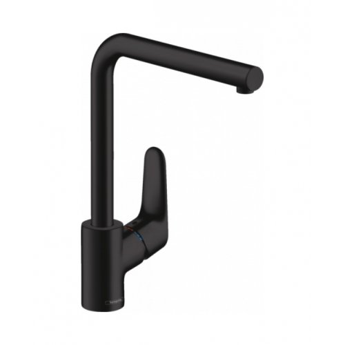 Змішувач для кухні Hansgrohe Focus Matt Black 31817670 чорний матовий Купити Змішувач для кухні Hansgrohe Focus Matt Black 31817670 чорний матовий в Києві vannaja.kiev.ua