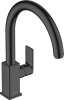 Черный матовый 71871670 Смеситель однорычажный для кухонной мойки Hansgrohe Vernis Shape M35 с плоским рычагом Купить Черный матовый 71871670 Смеситель однорычажный для кухонной мойки Hansgrohe Vernis Shape M35 с плоским рычагом в Киеве vannaja.kiev.ua