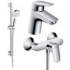 Купить Купить 20200006 hansgrohe Набор смесителей для душа 3 в 1 Logis смеситель для раковины выступ 107 мм хром однорычажный в Киеве в Киеве vannaja.kiev.ua