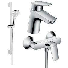 Купить Купить 20200006 hansgrohe Набор смесителей для душа 3 в 1 Logis смеситель для раковины выступ 107 мм хром однорычажный в Киеве в Киеве vannaja.kiev.ua