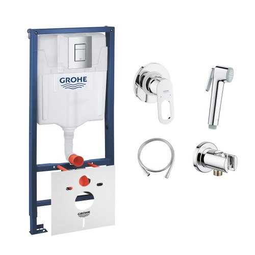 Комплект Grohe инсталляция Rapid SL 38772001 + набор для гигиенического душа со смесителем BauLoop 111042 Купить Комплект Grohe инсталляция Rapid SL 38772001 + набор для гигиенического душа со смесителем BauLoop 111042 в Киеве vannaja.kiev.ua