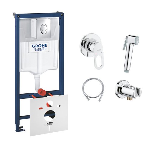 Комплект Grohe инсталляция Rapid SL 38721001 + набор для гигиенического душа со смесителем BauLoop 111042 Купить Комплект Grohe инсталляция Rapid SL 38721001 + набор для гигиенического душа со смесителем BauLoop 111042 в Киеве vannaja.kiev.ua
