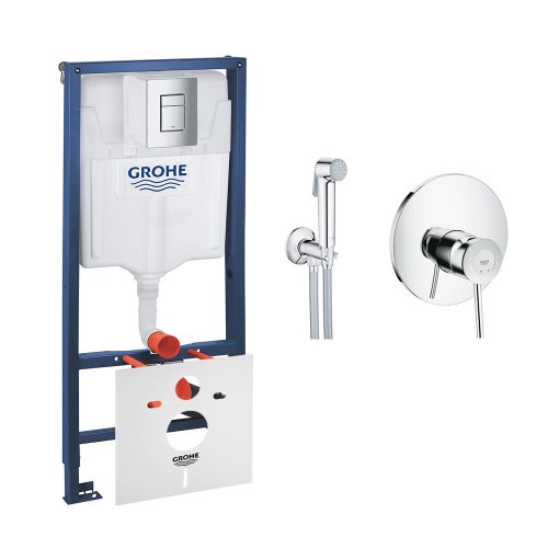 Комплект Grohe инсталляция Rapid SL 38772001 + набор для гигиенического душа со смесителем BauClassic 2904800S Купить Комплект Grohe инсталляция Rapid SL 38772001 + набор для гигиенического душа со смесителем BauClassic 2904800S в Киеве vannaja.kiev.ua