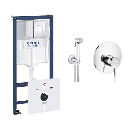 Комплект Grohe инсталляция Rapid SL 38827000 + набор для гигиенического душа со смесителем BauClassic 2904800S Купить Комплект Grohe инсталляция Rapid SL 38827000 + набор для гигиенического душа со смесителем BauClassic 2904800S в Киеве vannaja.kiev.ua