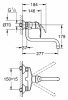 Купити Кухонний змішувач GROHE Eurosmart 32224002 для кухні GROHE настінний вилив 240 мм хром в Києві vannaja.kiev.ua