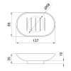 Мыльница Lidz Oreo 0210 (матовое стекло) LDORE0210CRM32454 Chrome Купить Мыльница Lidz Oreo 0210 (матовое стекло) LDORE0210CRM32454 Chrome в Киеве vannaja.kiev.ua