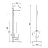 Ёршик Lidz Oreo 0507 напольный (матовое стекло) LDORE0507CRM32480 Chrome Купить Ёршик Lidz Oreo 0507 напольный (матовое стекло) LDORE0507CRM32480 Chrome в Киеве vannaja.kiev.ua