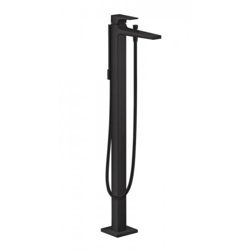 Купить Напольный смеситель для ванны Hansgrohe Metropol Matt Black (32532670) в Киеве vannaja.kiev.ua