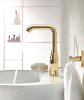 Золотой кран смеситель для раковины поверотный излив L-размера Grohe Essence New 32628GL1 с донным клапаном (холодный рассвет) Купить Золотой кран смеситель для раковины поверотный излив L-размера Grohe Essence New 32628GL1 с донным клапаном (холодный рассвет) в Киеве vannaja.kiev.ua