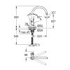 Купить Смеситель для кухни качественный Grohe BauClassic 31234001 кухонный кран высокий носик хром в Киеве vannaja.kiev.ua