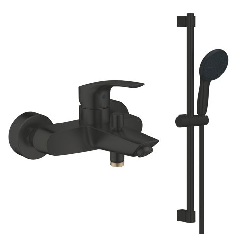 купить комплект смесителей для ванной Grohe черный матовый Eurosmart New 333002433 261622433 однорычажный, Душевой гарнитур Tempesta 110, 2 режима Купить купить комплект смесителей для ванной Grohe черный матовый Eurosmart New 333002433 261622433 однорычажный, Душевой гарнитур Tempesta 110, 2 режима в Киеве vannaja.kiev.ua