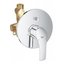 Душевая система Grohe New Tempesta 200 27389002 верхний душ 200 мм 2 режима + смеситель для ванны Grohe Eurosmart 33300003 хром однорычажный купить