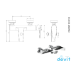 Купити DevIT Comfort 33313130 Змішувач для ванни хром дизайнерський кран в Києві vannaja.kiev.ua