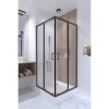 Купить Черная Душевая кабина Qtap Taurus BLA1099SC6 90х90 см стекло 6 мм Clear без поддона TAUBLA1099SC6 в Киеве vannaja.kiev.ua