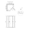 Купить Душевая кабина Qtap Leo CRM10995-AC6 90х90 см, стекло Clear 6 мм, без поддона в Киеве vannaja.kiev.ua