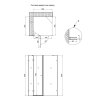 Купити Душова кабіна Qtap Capricorn CRM1099SC6 90х90 см, скло Clear 6 мм, без піддону в Києві vannaja.kiev.ua