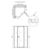Купить Душевая кабина Qtap Scorpio CRM10995-AC6 90х90 см, стекло Clear 6 мм, без поддона в Киеве vannaja.kiev.ua