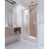 Купить Душевая дверь в нишу Qtap Taurus CRM201-11.C6 97-108x185 см, стекло Clear 6 мм, покрытие CalcLess в Киеве vannaja.kiev.ua