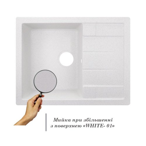 Купить Кухонная мойка Lidz 650x500/200 WHI-01 (LIDZWHI01650500200) в Киеве vannaja.kiev.ua
