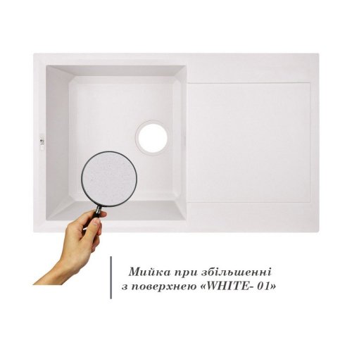 Кухонная мойка Lidz 790x495/230 WHI-01 (LIDZWHI01790495230) Купить Кухонная мойка Lidz 790x495/230 WHI-01 (LIDZWHI01790495230) в Киеве vannaja.kiev.ua