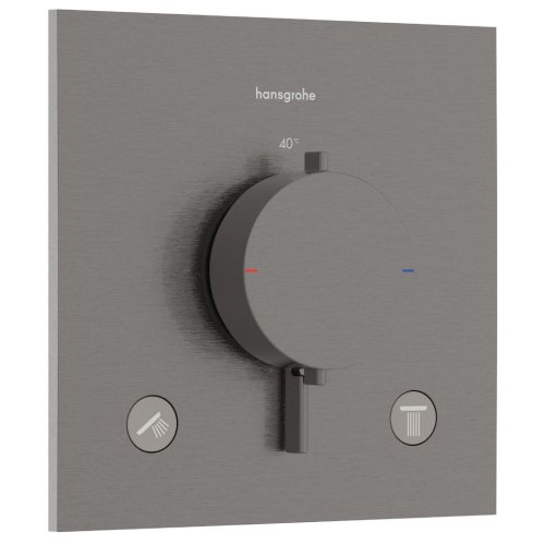 Купить Термостат скрытого монтажа Hansgrohe Ecostat Comfort E на 2 функции, Brushed Black Chrome (33711340) в Киеве vannaja.kiev.ua