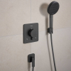 Купить Термостат Hansgrohe Ecostat Comfort Q скрытого монтажа на 2 функции, Brushed Black Chrome (33713340) в Киеве vannaja.kiev.ua