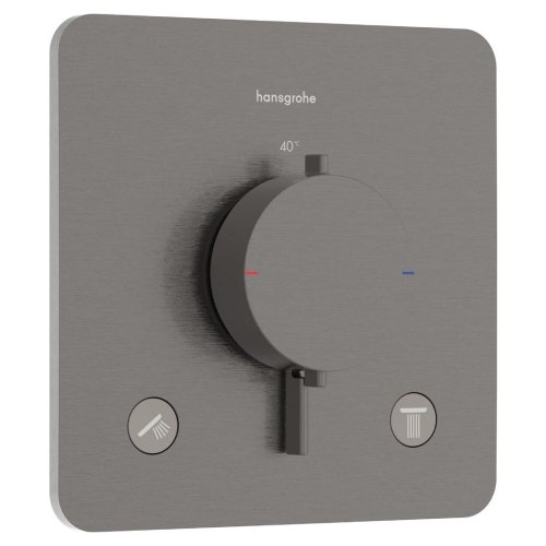 Купить Термостат Hansgrohe Ecostat Comfort Q скрытого монтажа на 2 функции, Brushed Black Chrome (33713340) в Киеве vannaja.kiev.ua