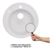 Кухонна мийка Lidz D510/200 WHI-01 (LIDZWHI01D510200) Купити Кухонна мийка Lidz D510/200 WHI-01 (LIDZWHI01D510200) в Києві vannaja.kiev.ua