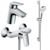 Купить Набор смесителей для душа 3 в 1 hansgrohe Logis 70072019 однорычажный душевая лейка 100 мм хром купить  в Киеве vannaja.kiev.ua