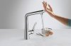 Купити Придбати 14847000 Змішувач hansgrohe одноважільний Metris Select для кухонної мийки хром з поворотним виливом в Києві vannaja.kiev.ua