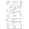 DURAVIT 03421000002 D-CODE 034210 Умывальник 105 см Купить DURAVIT 03421000002 D-CODE 034210 Умывальник 105 см в Киеве vannaja.kiev.ua