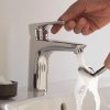 Купить 342920575 Kludi Pure & Solid смеситель для раковины хром литой рычаг монтаж на одно отверстие в Киеве vannaja.kiev.ua