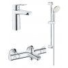 Купить Комплект смесителей Grohe 34550TM Набор 34550 GRT800 + BauLoop смесителей для ванной 23762001 + 34567000 + 27598001 в Киеве vannaja.kiev.ua