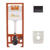 Купить Набор инсталляция 4 в 1 Qtap Nest ST с линейной панелью смыва QT0133M425M08V1091MB в Киеве vannaja.kiev.ua
