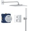 Купити квадратна система душу прихований змішувач термостат Grohe 34868000 Grohtherm Cube на 2 виходи в Києві vannaja.kiev.ua