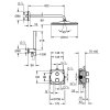 Купить Душевая система скрытого монтажа с верхним душем Grohe Grohtherm 34869000 Rainshower Mono 310 мм тропическая лейка в Киеве vannaja.kiev.ua
