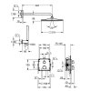 Купить грое душевая система квадратная скрытая с термостатом Grohe 34870000 Grohtherm тропический душ 310 мм в Киеве vannaja.kiev.ua
