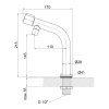 Купить Монокран для кухни Lidz Mono 269F с неподвижным изливом LDMON269FNKS34928 Nickel в Киеве vannaja.kiev.ua