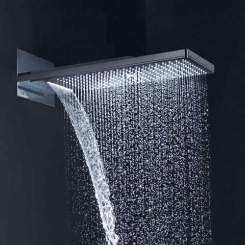 Купить шикарная лейка в душ верхняя AXOR 35283000 ShowerSolutions плоска прямокутна, три режима воды 250х580 мм в Киеве vannaja.kiev.ua