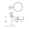 Купить Зеркало косметическое Grohe Selection 41077000 в Киеве vannaja.kiev.ua