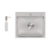 Купить Мойка для кухни интегрированная Lidz Handmade H5045 (LDH5045BRU35383) Brushed Steel 3,0/0,8 мм в Киеве vannaja.kiev.ua