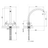 Купить Смеситель для кухни Lidz Dominox 273F двухвентильный LDDOM273FCRM35539 Chrome в Киеве vannaja.kiev.ua